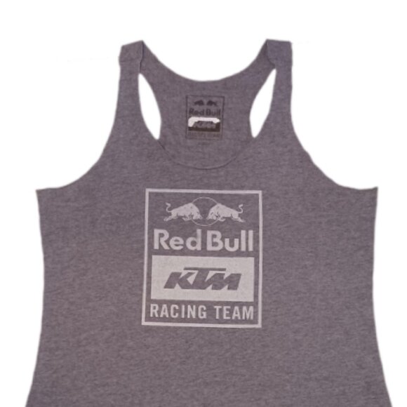 Red Bull Racing Womens Medium Tank Top Gray Strappy Sleeve KTM Team Racing - Picture 5 of 6